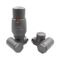 Дизайн краны радиаторные Vario Term Integra с термоголовкой 1/2 " x м22х1. 5 графит (правый)