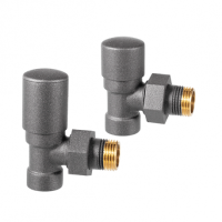 Дизайн крани радіаторні Vario Term Swing 1/2”x1/2” графіт