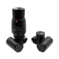 Дизайн крани радіаторні Vario Term Integra з термоголовкою 1/2” x М22x1.5 чорний (правий)