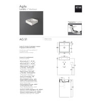 Умивальник SIMAS AG 51 Agile (AG51) Glossy white