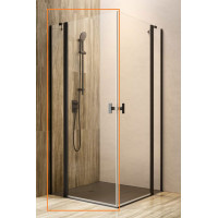 Душова кабіна Radaway (половина) NES 8 Black KDD II 80 L