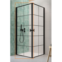 Душова кабіна Radaway (половина) Nes 8 Black KDD I 80 Factory ліва