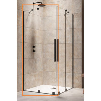 Душова кабіна Radaway (половина) Furo Black KDD 120 L