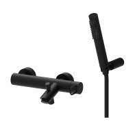 Змішувач для ванни Paffoni Joker (колір - чорний матовий), із регульованим душовим гарнітуром