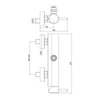 Змішувач для душу Paffoni Stick (колір - хром)