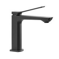 Смеситель для раковины Paffoni Tilt (цвет – черный матовый), без донного клапана