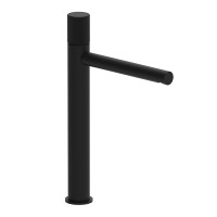 Смеситель для раковины высокий Paffoni Jo (цвет – черный матовый), с донным клапаном Clic-Clac