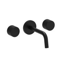 Змішувач для раковини настінний Paffoni Jo (колір - чорний матовий), вилив 175 мм