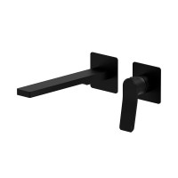 Змішувач для раковини настінний Paffoni Tilt (колір - чорний матовий), вилив 200 мм