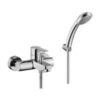 Змішувач для ванни Paffoni Red (колір - хром), з фіксованим душовим гарнітуром