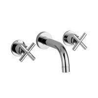 Змішувач для раковини настінний Paffoni Quattro (колір - хром), вилив 245 мм