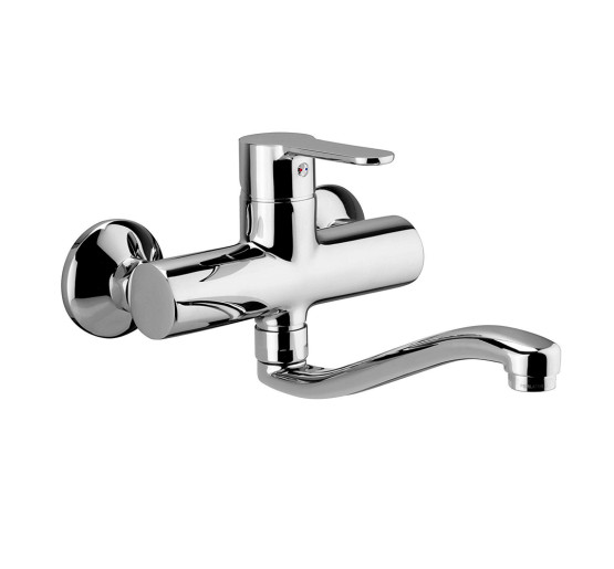 Смеситель для кухни настенный, излив 190 мм Paffoni Blu (цвет - хром)