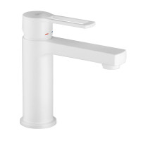 Змішувач для раковини Paffoni Ringo (колір - білий матовий), з донним клапаном