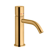 Смеситель для раковины Paffoni Light (цвет – матовое золото), без донного клапана