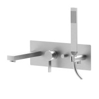 Змішувач для ванни Paffoni Rock (колір - сталь)