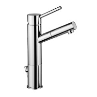 Змішувач для раковини високий Paffoni Birillo (колір - хром), з донним клапаном