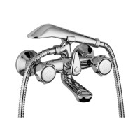 Змішувач для ванни Paffoni Danubio (колір - хром), з душовим гарнітуром та шлангом 1500 мм