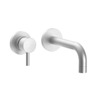 Змішувач для раковини настінний Paffoni Stick (колір - сталь), вилив 245 мм