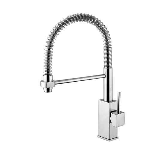 Смеситель для кухни с поворотным изливом Paffoni Level (цвет – хром)