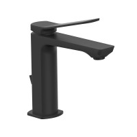 Змішувач для раковини Paffoni Tilt (колір - чорний матовий), з донним клапаном