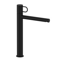 Змішувач для раковини високий Paffoni Joker (колір - чорний матовий), з донним клапаном Clic-Clac