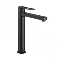 Змішувач для раковини високий Paffoni Ringo (колір - чорний матовий), з донним клапаном Clic-Clac