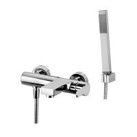 Змішувач для ванни Paffoni West (колір - хром), з фіксованим душовим гарнітуром