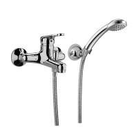 Смеситель для ванны Paffoni Nettuno (цвет – хром), с регулируемым душевым гарнитуром.