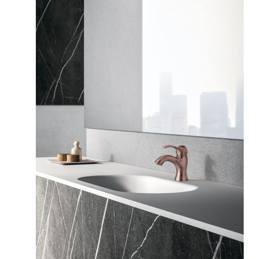 Змішувач для раковини Paffoni Flavia (колір - мідь), без донного клапана