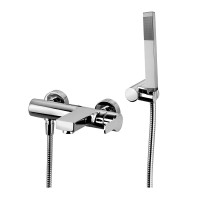 Змішувач для ванни Paffoni West (колір - хром), із регульованим душовим гарнітуром