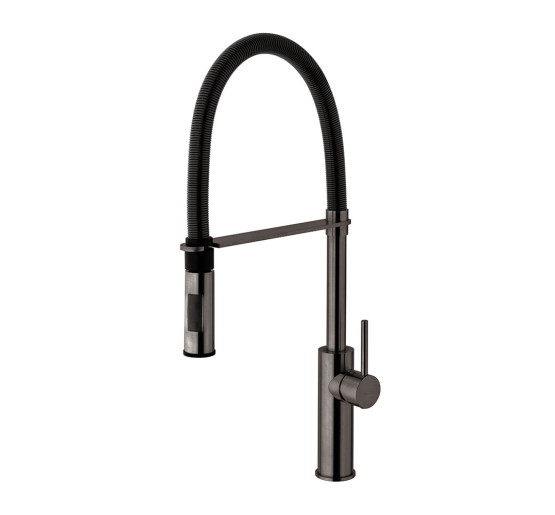 Змішувач для кухні Paffoni Light (колір - матовий чорний нікель)