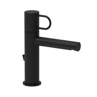 Смеситель для раковины Paffoni Joker (цвет – черный матовый), с донным клапаном