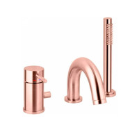 Змішувач на борт ванни зі збільшеним потоком Paffoni Light (колір - рожеве золото)