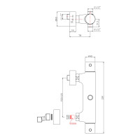 Термостат для душу Paffoni Light (колір - хром)