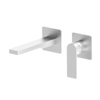 Змішувач для раковини настінний Paffoni Tango (колір - сталь), вилив 240 мм