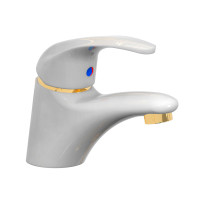 Смеситель для раковины Paffoni Nettuno due (цвет – белый/золото), без донного клапана