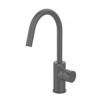 Смеситель для раковины высокий Paffoni Light (цвет – Mercury Grey), без донного клапана