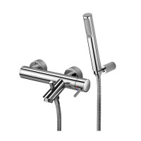 Змішувач для ванни Paffoni Light (колір - хром), із регульованим душовим гарнітуром