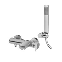 Змішувач для ванни Paffoni Tilt (колір - хром), із регульованим душовим гарнітуром