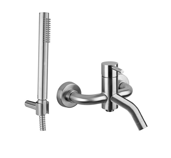 Змішувач для ванни Paffoni Steel (колір - сталь)