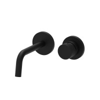 Змішувач для раковини настінний Paffoni Jo (колір - чорний матовий), вилив 248 мм