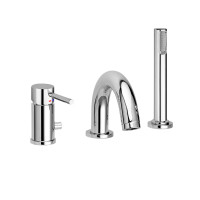 Змішувач на борт ванни Paffoni Stick (колір - хром), з душовим гарнітуром