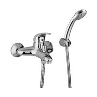 Смеситель для ванны Paffoni Nettuno due (цвет – хром), с фиксированным душевым гарнитуром
