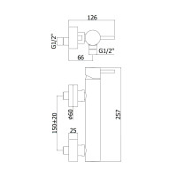 Змішувач для душу Paffoni Light (колір - білий матовий)