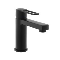 Змішувач для раковини, картридж Energy Saving Paffoni Ringo (колір - чорний матовий), без донного клапана