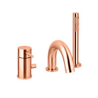 Смеситель на борт ванны с увеличенным потоком Paffoni Light (цвет – Brushed Copper)