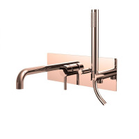 Змішувач для ванни Paffoni Light (колір - рожеве золото)