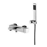 Змішувач для ванни Paffoni Effe (колір - хром), із регульованим душовим гарнітуром