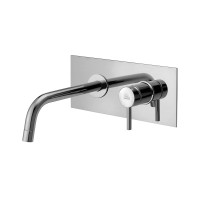 Смеситель для раковины настенный Paffoni Light (цвет - хром), излив 175 мм.