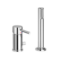 Смеситель на борт ванны, без излияния Paffoni Stick (цвет - хром), с душевым гарнитуром